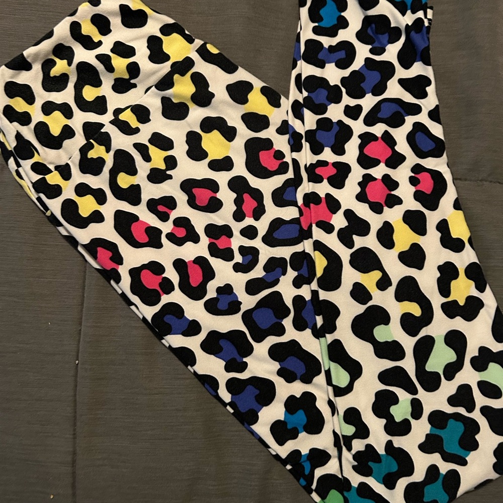 LuLaRoe Lisa Frank Leggings OS